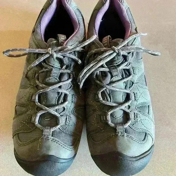 Keen Shoes - Keen Dry Women's Shoe Size 9.5 Hiking Low Top Waterproof Trail Gray Lavender